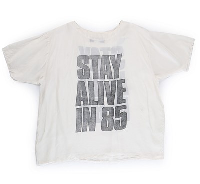 Lot 79 - A Katharine Hamnett 'Stay Alive in 85' silk...