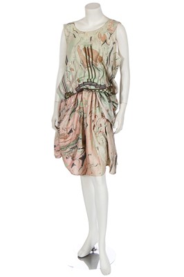 Lot 303 - A Westwood/McLaren power-station print cotton ensemble, Nostalgia of Mud (Buffalo) collection, Autumn-Winter 1982-83