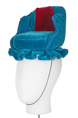 Lot 261 - A rare Karl Lagerfeld surrealist hat made by Kirstin Woodward, 1985