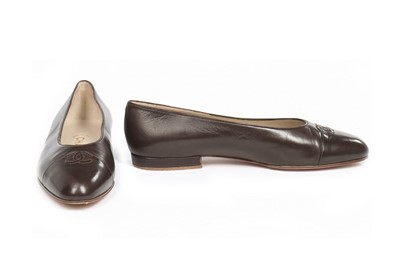 Lot 8 - Three pairs of Chanel pumps, modern, stamped...