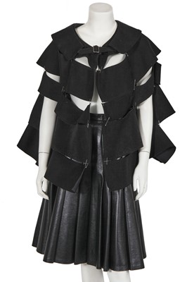 Lot 234 - A Comme des Garçons segmented capelet, 'Blood and Roses', commercial collection, Spring-Summer 2015