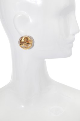 Lot 16 - Two pairs of Chanel earrings, 1980s