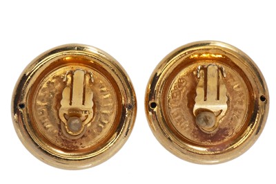 Lot 17 - A pair of Chanel earrings, 1980s