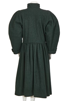 Lot 364 - An Yves Saint Laurent green wool coat, Autumn-Winter 1981-82