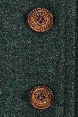 Lot 364 - An Yves Saint Laurent green wool coat, Autumn-Winter 1981-82