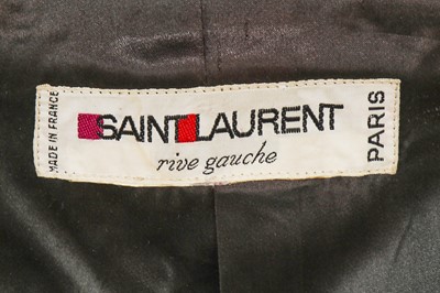 Lot 364 - An Yves Saint Laurent green wool coat, Autumn-Winter 1981-82