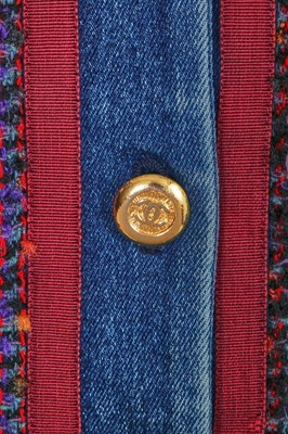 Lot 4 - A Chanel tweed and denim suit, Autumn-Winter 1991-92