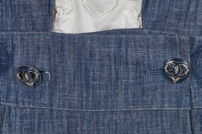 Lot 21 - A Chanel denim jacket and cotton top, Cruise 2009