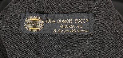 Lot 84 - A Julia Dubois black velvet evening cape...