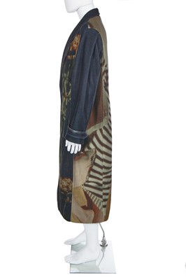 Lot 3 - A Charles Jeffrey Loverboy men's printed polyester coat, Autumn-Winter 2021-22