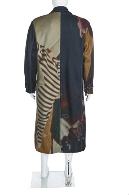 Lot 3 - A Charles Jeffrey Loverboy men's printed polyester coat, Autumn-Winter 2021-22