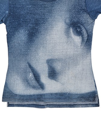 Lot 161 - A Vivienne Westwood Marlene Dietrich print cotton jersey sweater, 'Always on Camera' collection, Autumn-Winter 1992-93