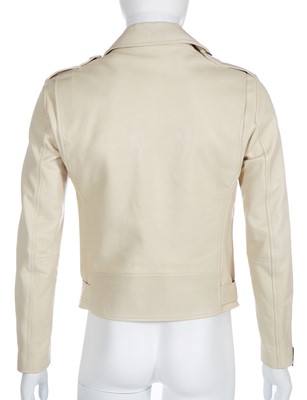 Lot 18 - A Tom Ford men's cream calfskin biker jacket, 2010s
