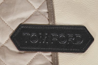 Lot 18 - A Tom Ford men's cream calfskin biker jacket, 2010s