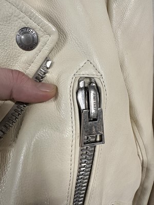 Lot 18 - A Tom Ford men's cream calfskin biker jacket, 2010s