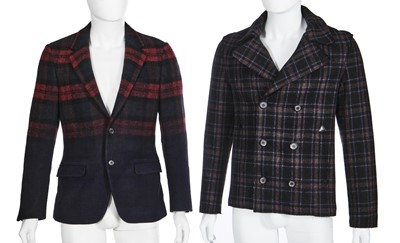 Lot 14 - A group of men's designer suits and blazers, mostly 2010s