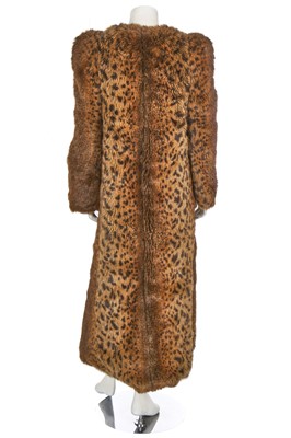Lot 156 - A good Biba faux cheetah fur coat, circa 1974