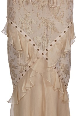 Lot 83 - A Christian Dior by John Galliano pale pink and gold brocade evening gown, 'Tough Chic' collection, Spring-Summer 2003