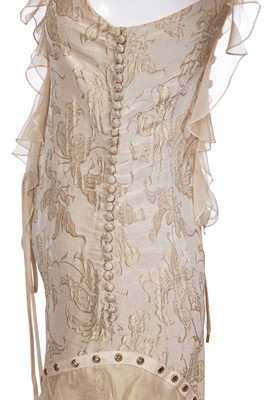 Lot 83 - A Christian Dior by John Galliano pale pink and gold brocade evening gown, 'Tough Chic' collection, Spring-Summer 2003