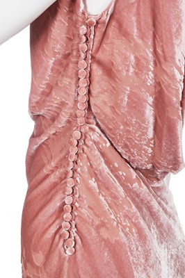 Lot 81 - A Christian Dior by John Galliano pink devoré velvet evening gown, 'Off Duty Icon' collection, Autumn-Winter 2005-06