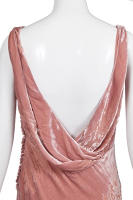 Lot 81 - A Christian Dior by John Galliano pink devoré velvet evening gown, 'Off Duty Icon' collection, Autumn-Winter 2005-06