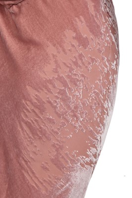 Lot 81 - A Christian Dior by John Galliano pink devoré velvet evening gown, 'Off Duty Icon' collection, Autumn-Winter 2005-06