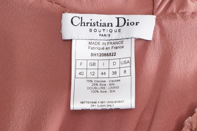 Lot 81 - A Christian Dior by John Galliano pink devoré velvet evening gown, 'Off Duty Icon' collection, Autumn-Winter 2005-06