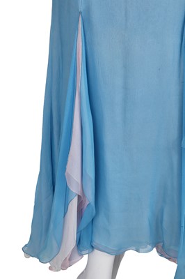 Lot 84 - A John Galliano embellished blue evening gown, circa 2005