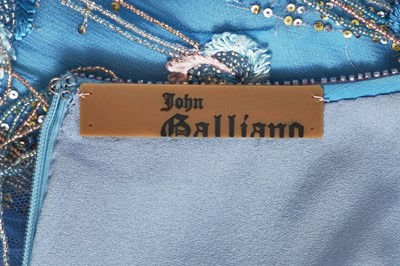 Lot 84 - A John Galliano embellished blue evening gown, circa 2005