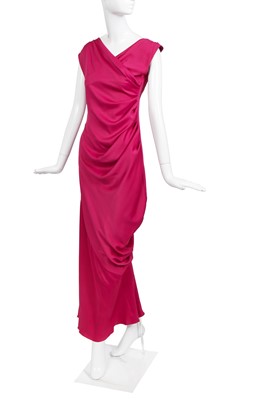 Lot 87 - A John Galliano raspberry-pink silk evening gown, commercial collection 2007