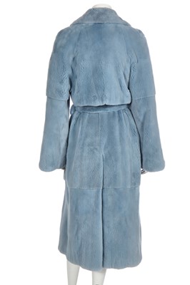 Lot 65 - A Liliane Romi baby-blue fur coat, probably rex rabbit, 2000s