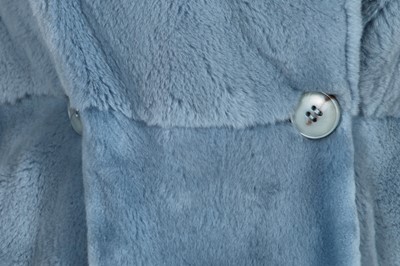 Lot 65 - A Liliane Romi baby-blue fur coat, probably rex rabbit, 2000s
