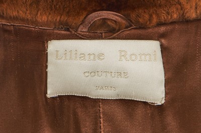 Lot 66 - A Liliane Romi brown fur coat, probably rex rabbit, 2000s