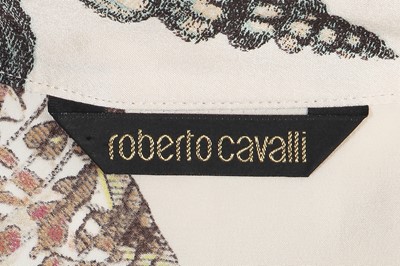 Lot 77 - Three Roberto Cavalli printed ivory silk ensembles, circa 2005