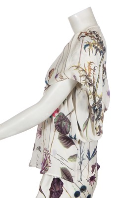 Lot 77 - Three Roberto Cavalli printed ivory silk ensembles, circa 2005