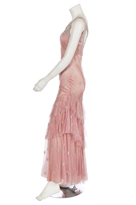 Lot 78 - A Jenny Packham beaded pink tulle evening gown, 2000s