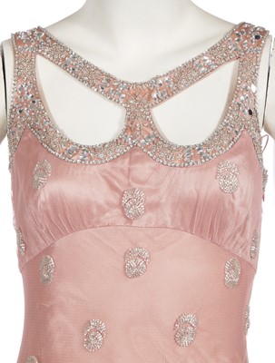 Lot 78 - A Jenny Packham beaded pink tulle evening gown, 2000s