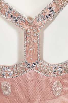 Lot 78 - A Jenny Packham beaded pink tulle evening gown, 2000s
