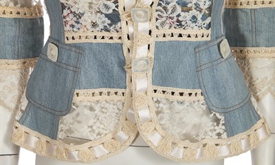 Lot 73 - A Christian Dior by John Galliano denim and lace jacket, Spring-Summer 2005