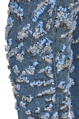 Lot 70 - Five pairs of embellished Roberto Cavalli jeans, 2000s