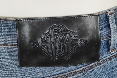 Lot 70 - Five pairs of embellished Roberto Cavalli jeans, 2000s