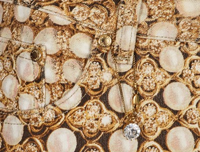 Lot 70 - Five pairs of embellished Roberto Cavalli jeans, 2000s