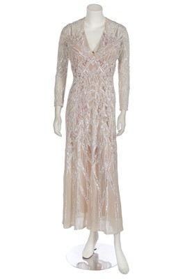 Lot 45 - An Elie Saab white beaded and sequined gown, 2010s