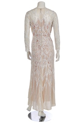 Lot 45 - An Elie Saab white beaded and sequined gown, 2010s