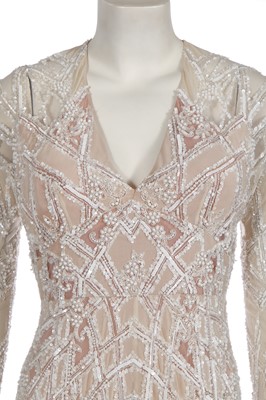 Lot 45 - An Elie Saab white beaded and sequined gown, 2010s