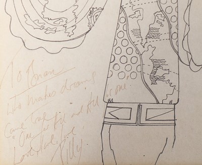Lot 53 - A matching Bill Gibb sketch for the pastel...
