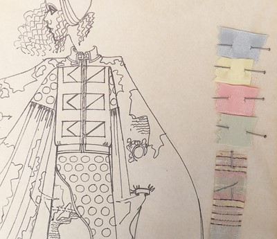 Lot 53 - A matching Bill Gibb sketch for the pastel...