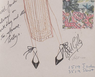 Lot 53 - A matching Bill Gibb sketch for the pastel...