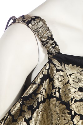 Lot 85 - A John Galliano black silk and fur dress, 'Esquimeau' collection, Autumn-Winter 2002-03