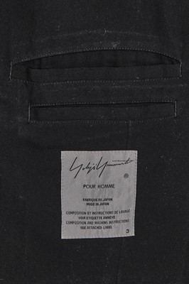 Lot 54 - A Yohji Yamamoto charcoal ramie wrap skirt, 2000s